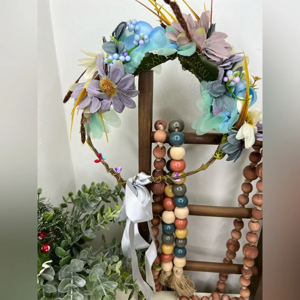 Brand new-Wedding-Bride Boho Headband with Groom boutonniere